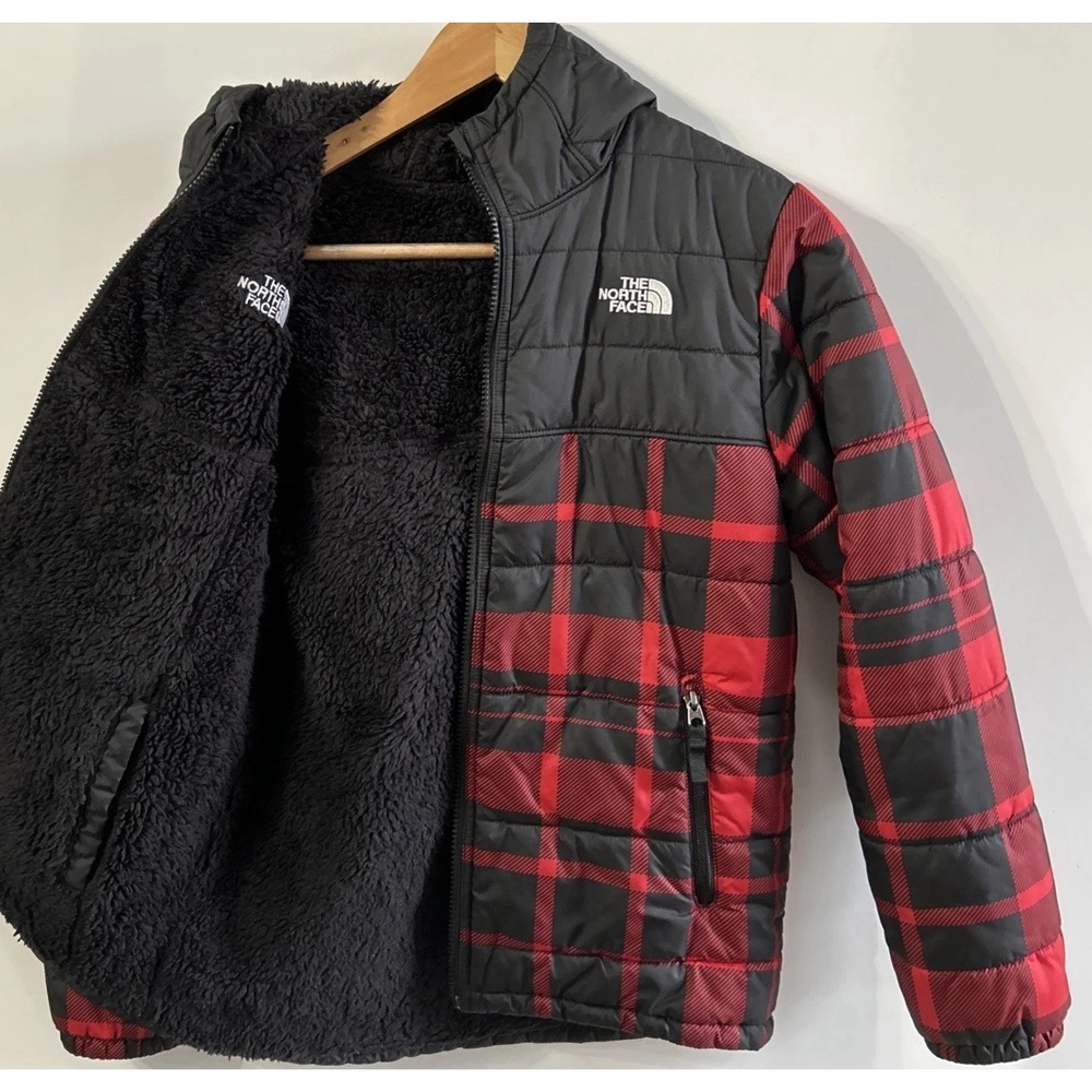 Boys The North Face Reversible Mount Chimborazo Hooded Coat Large 14-16 Clean